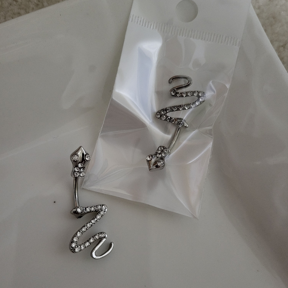 Woman Snake Belly Ring Stainless Steel